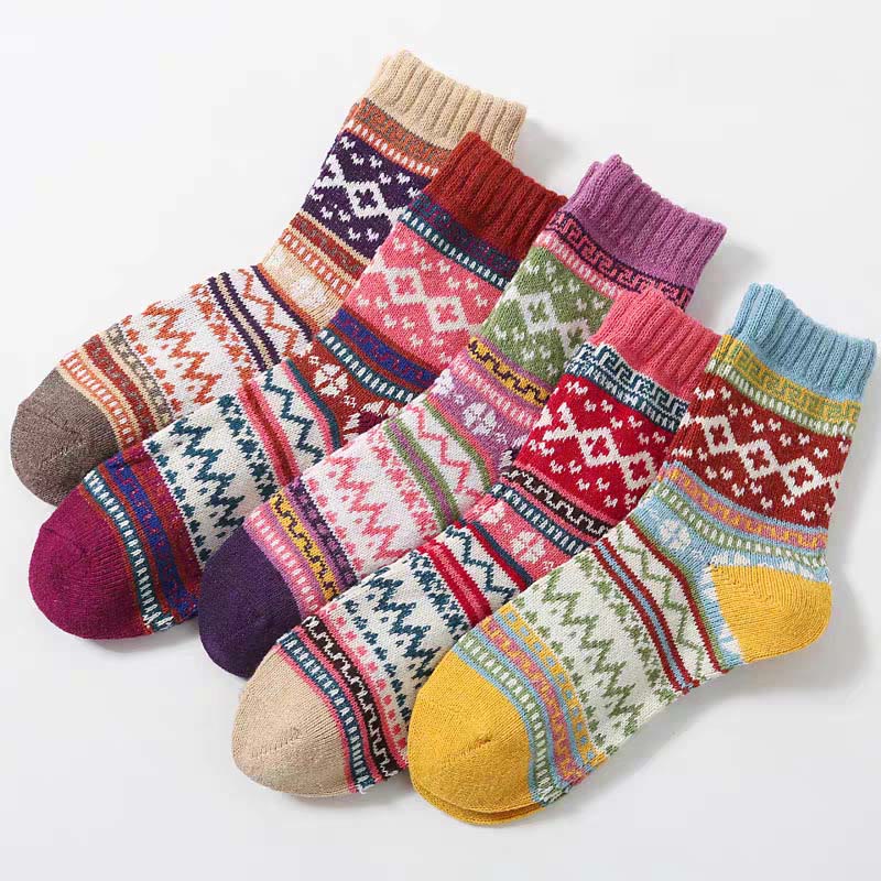 Retro-Palette-Viertel-Socken (5 Paar) - image 1