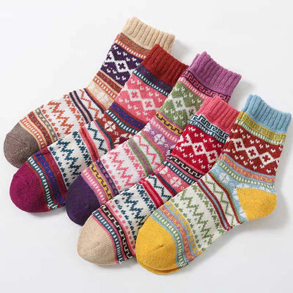 Retro-Palette-Viertel-Socken (5 Paar) - image 1