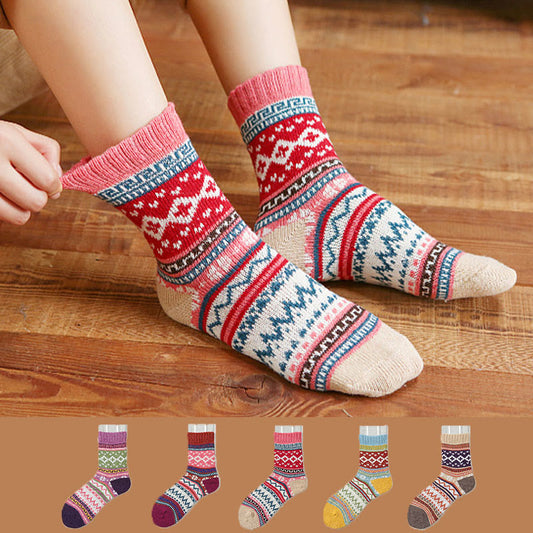 Retro-Palette-Viertel-Socken (5 Paar) - image 0