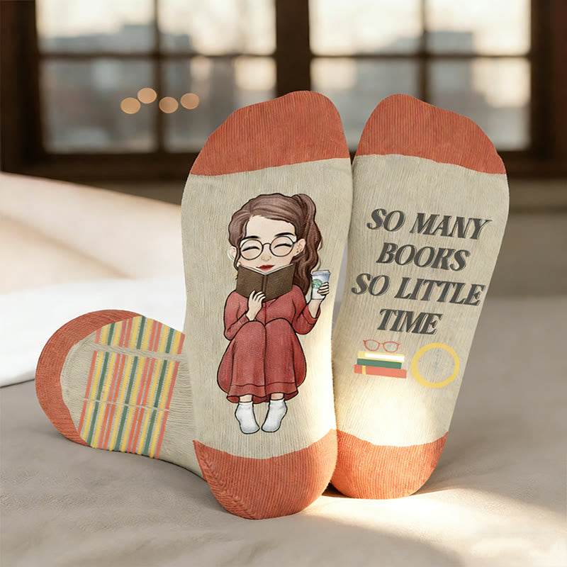 Kompressionsstrümpfe in Übergröße für entspanntes Lesen - Artsy (1 Paar) - 4XL - image 2