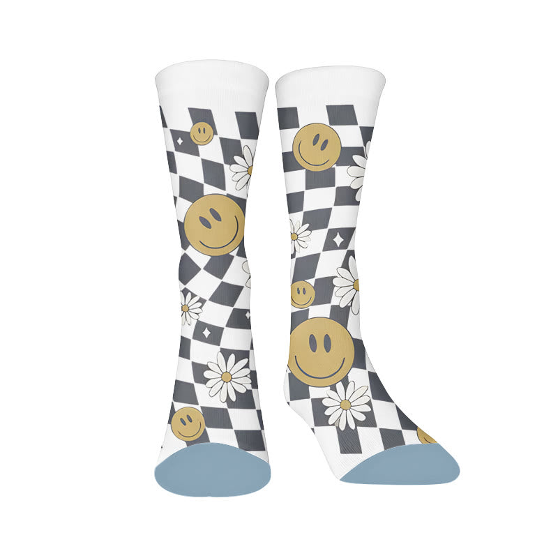 Socken mit Leopardenmuster - Lächelndes Gesicht (1 Paar) - EU37-44 (US4-10) - image 8