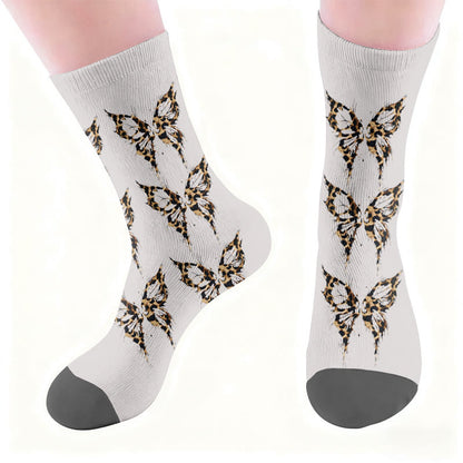 Leoparden-Schmetterlings-Herz-Socken - image 5