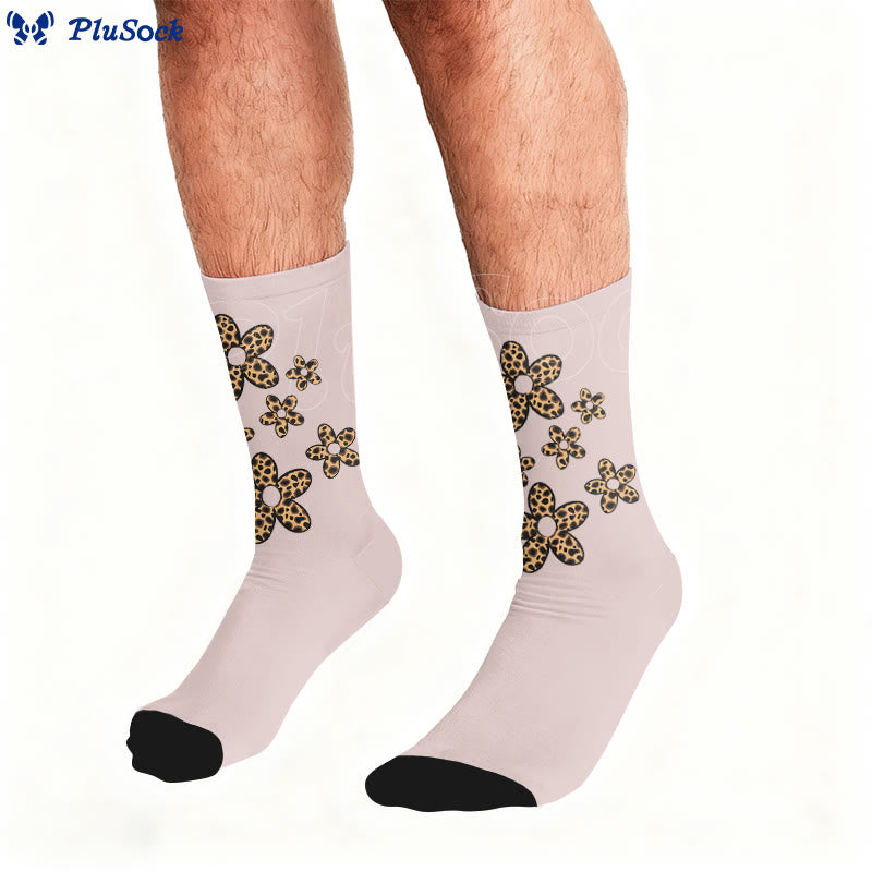 Socken mit Schmetterlingsherz und Leopardenmuster - image 3