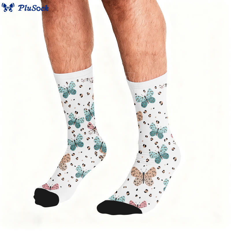 Schmetterlingsherz-Kaffeesocken - image 1