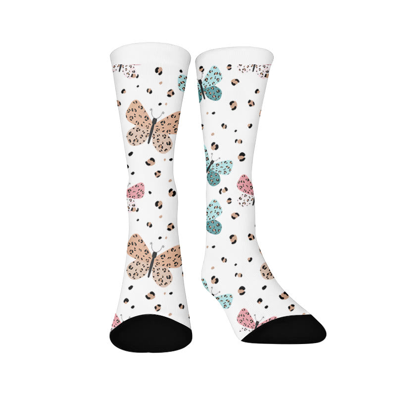Schmetterlingsherz-Kaffeesocken - Schmetterling (1 Paar) - EU37-44 (US4-10) - image 7