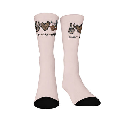 Schmetterlingsherz-Kaffeesocken - Kaffee (1 Paar) - EU37-44 (US4-10) - image 9