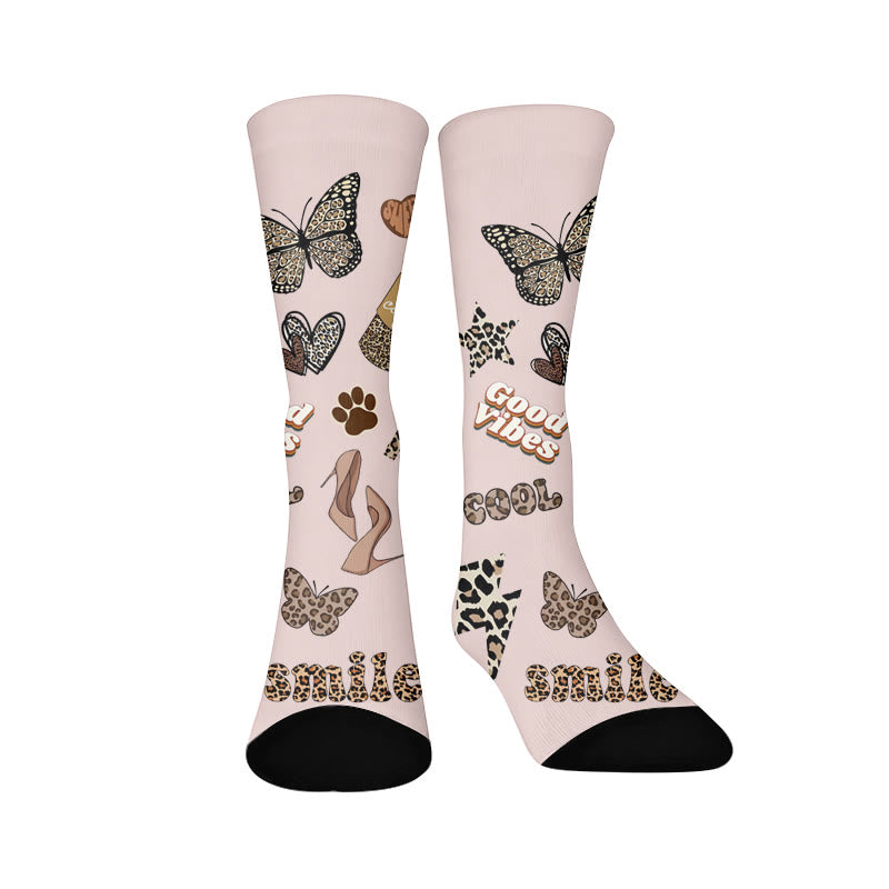 Socken mit Leopardenmuster - Retro (1 Paar) - EU37-44 (US4-10) - image 9