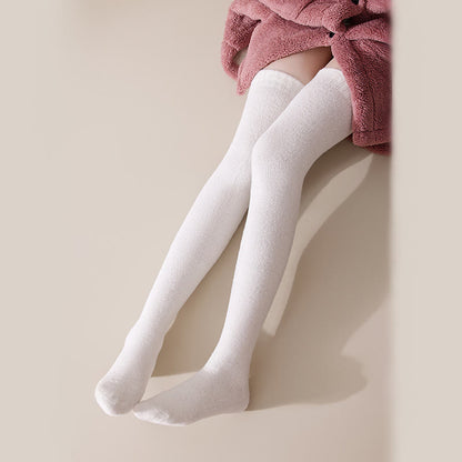 Übergroße, einfarbige Oberschenkelstrümpfe (2 Paar) - image 7