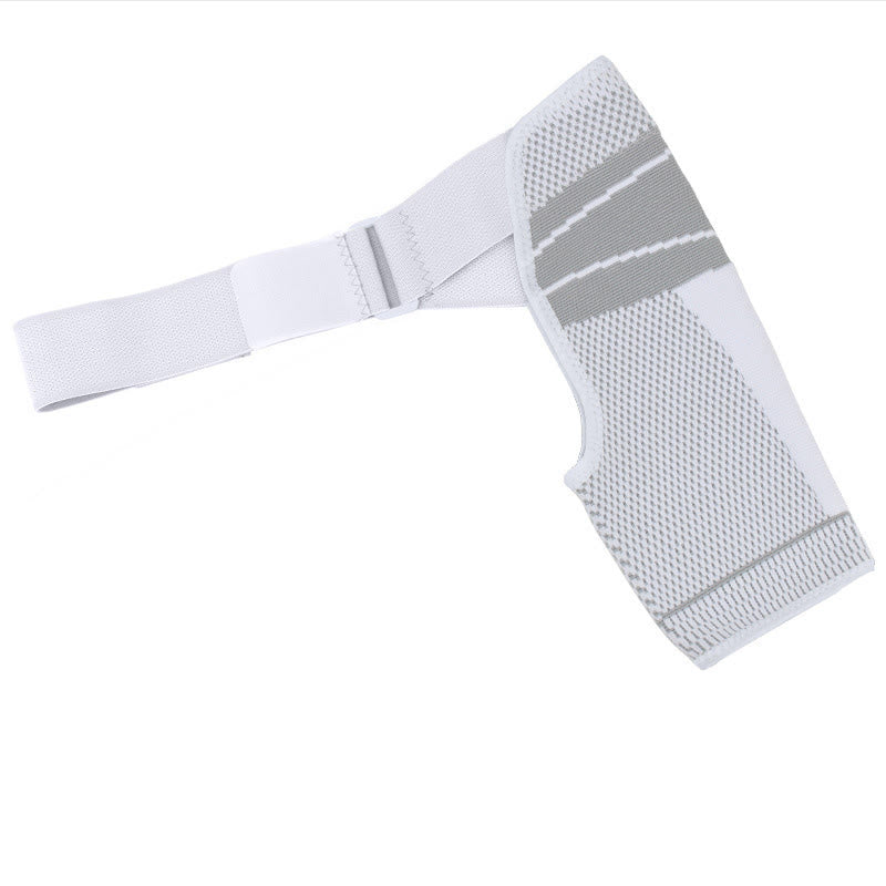 Verstellbare Schulterbandage mit Kompressionsfunktion - Weiß - L/XL - image 11