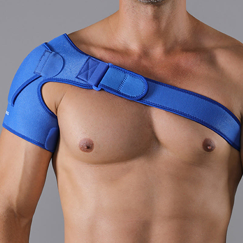 Strapazierfähige Schulterbandage mit Schnalle - Blau - Einheitsgröße - image 10