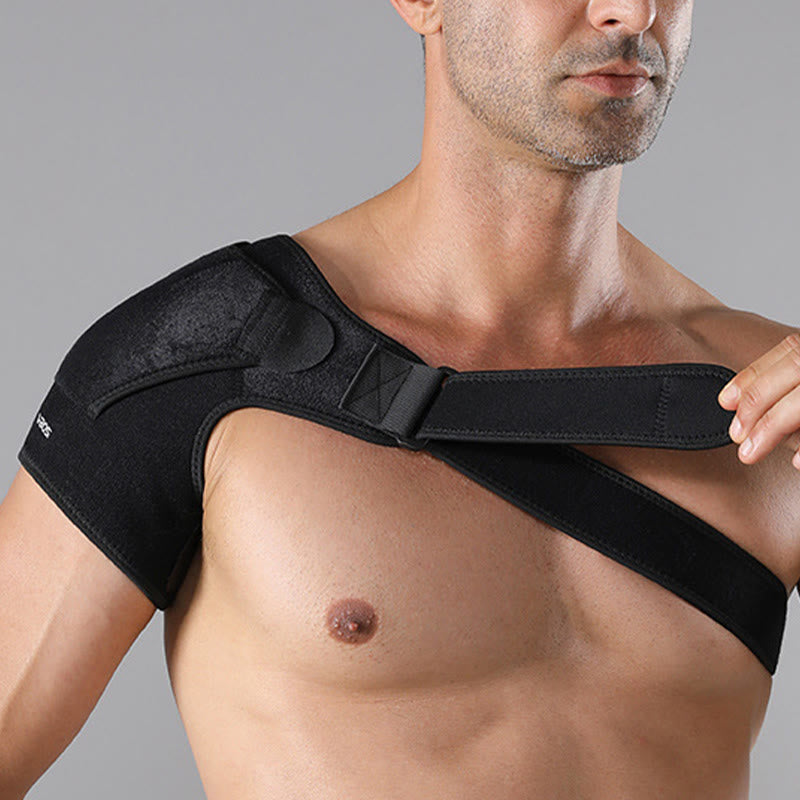 Strapazierfähige Schulterbandage mit Schnalle - Schwarz - Einheitsgröße - image 4