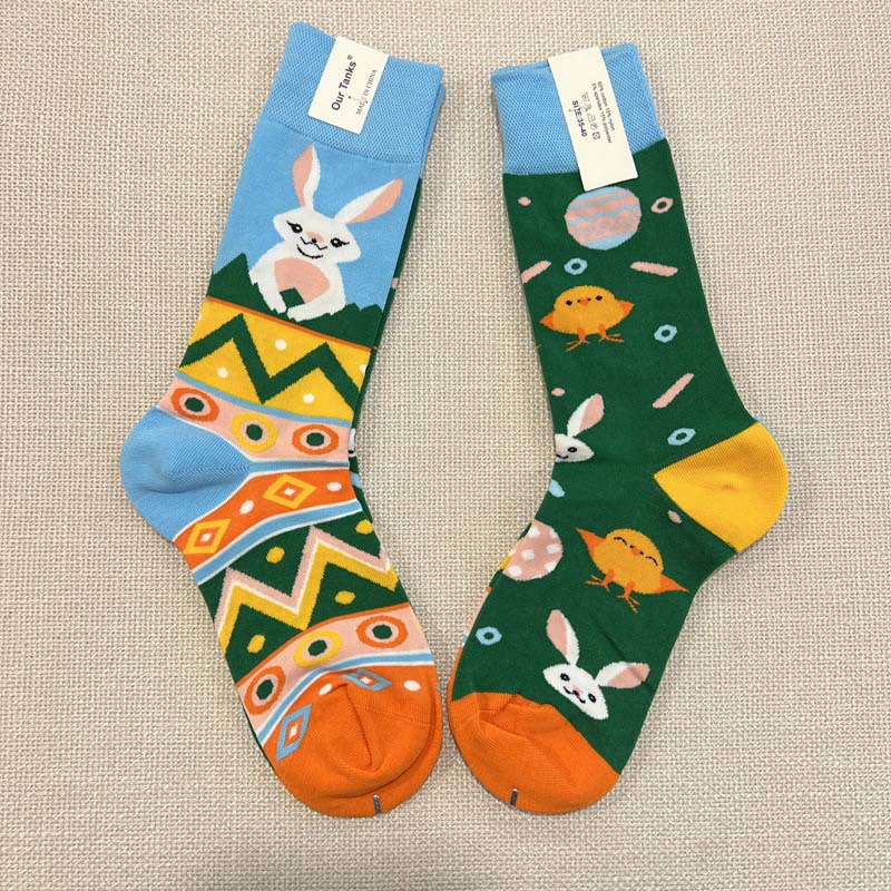 Osterhasen-Viertel-Socken (2 Paar) - image 0