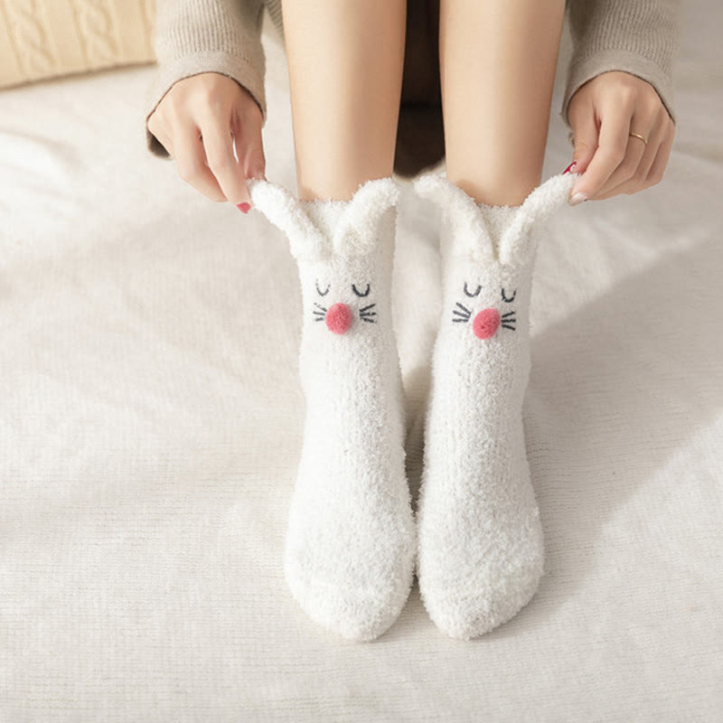 Plüsch-Hasenohren-Socken (3 Paar) - image 4