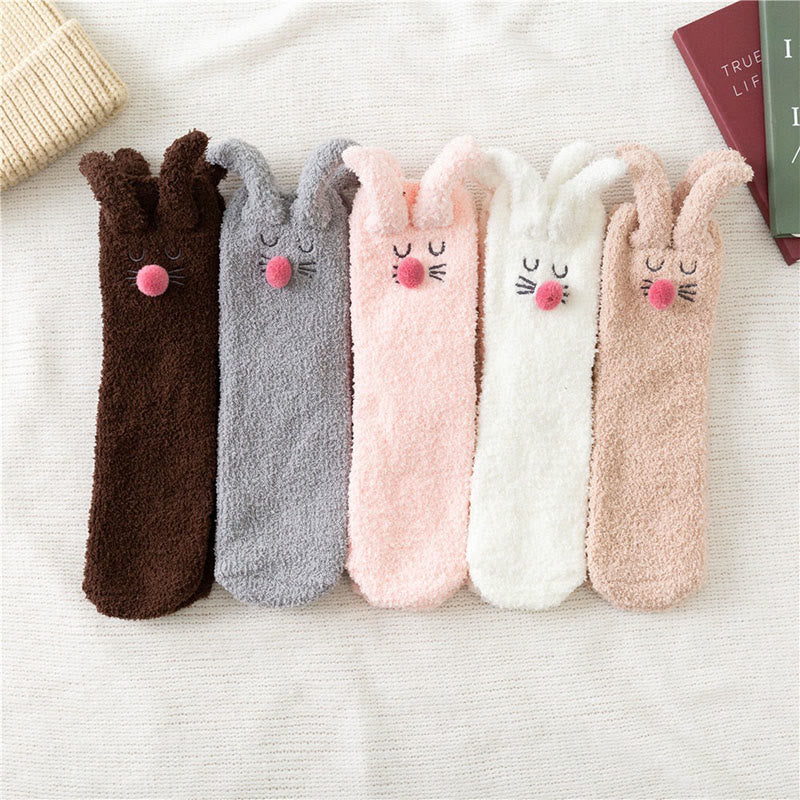 Plüsch-Hasenohren-Socken (3 Paar) - image 7