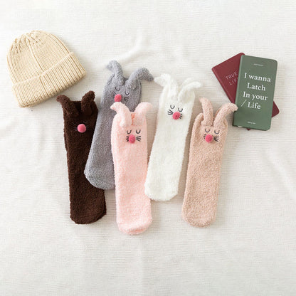 Plüsch-Hasenohren-Socken (3 Paar) - image 5