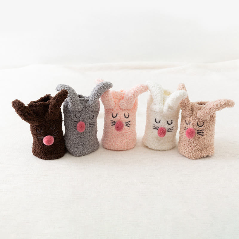 Plüsch-Hasenohren-Socken (3 Paar) - image 8