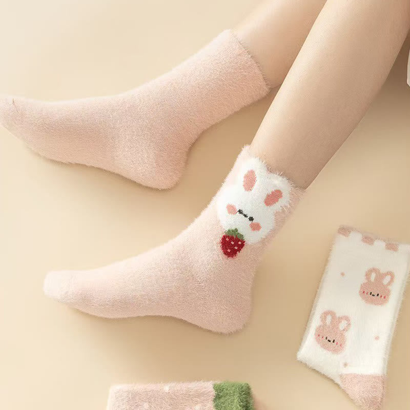 Niedliche Hasen-Viertelsocken (3 Paar) - image 1