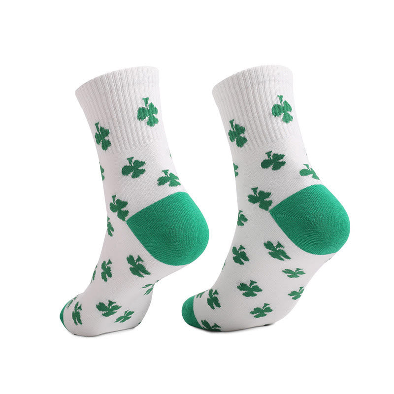 Socken mit vierblättrigem Kleeblattmuster (4 Paar) - image 10