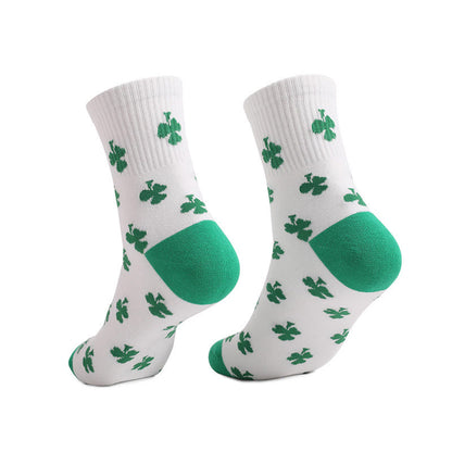 Socken mit vierblättrigem Kleeblattmuster (4 Paar) - image 10