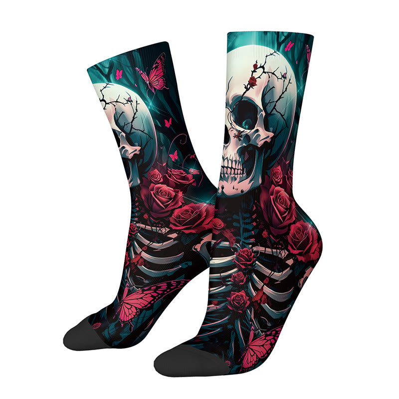 3D-Totenkopf-Viertelsocken (3 Paar) - E - EU36-42 (US3-8,5) - image 8