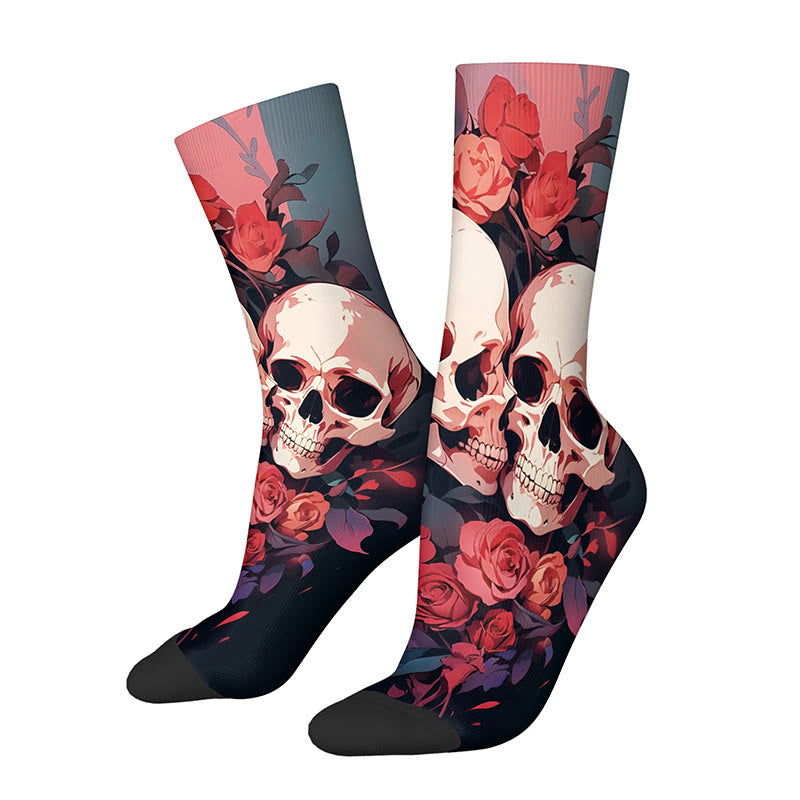 3D-Totenkopf-Viertelsocken (3 Paar) - A - EU36-42 (US3-8,5) - image 4