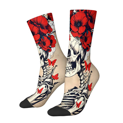 3D-Totenkopf-Viertelsocken (3 Paar) - F - EU36-42 (US3-8,5) - image 9