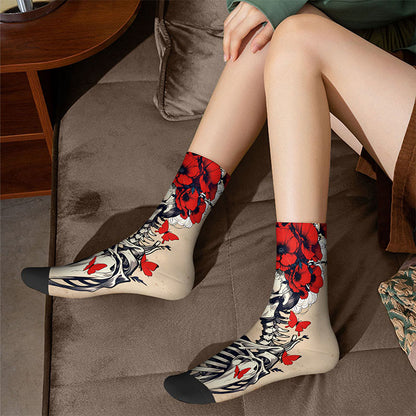 3D-Totenkopf-Viertelsocken (3 Paar) - image 2