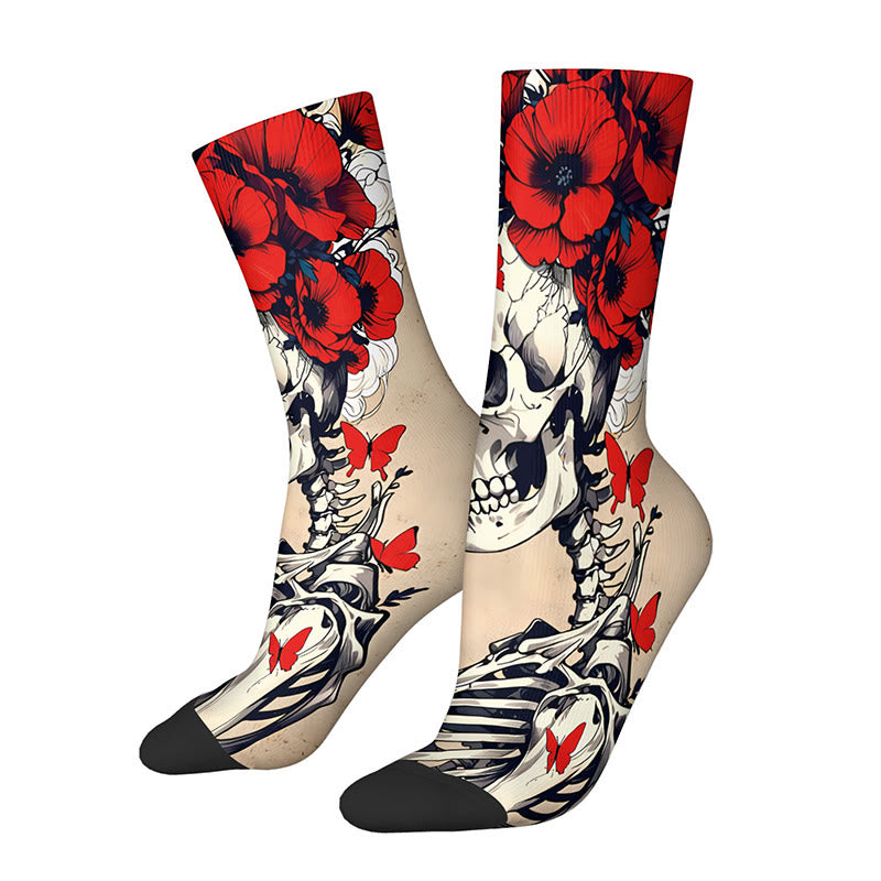 3D-Totenkopf-Viertelsocken (3 Paar) - F - EU36-42 (US3-8,5) - image 9