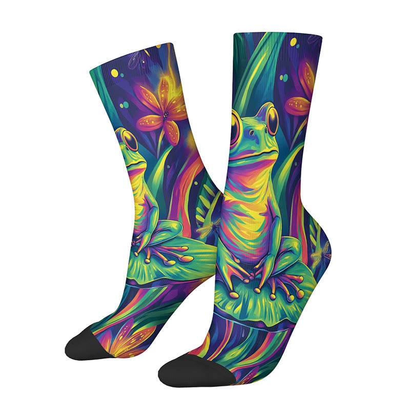 3D-Pferdefrosch-Viertelsocken (4 Paar) - image 3