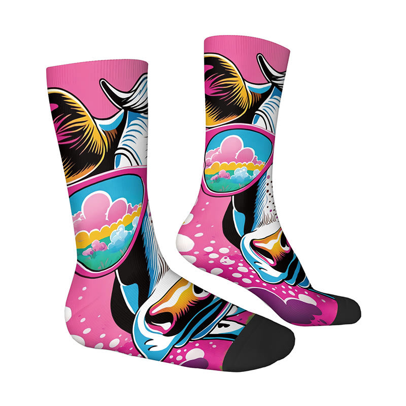 3D-Pferdefrosch-Viertelsocken (4 Paar) - image 6