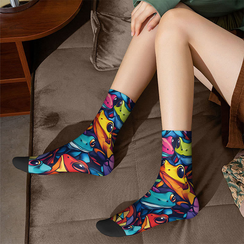 3D-Pferdefrosch-Viertelsocken (4 Paar) - image 2