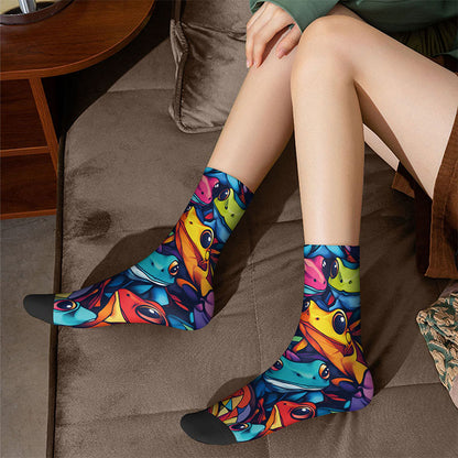 3D-Pferdefrosch-Viertelsocken (4 Paar) - image 2