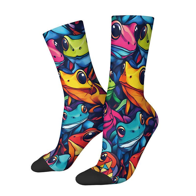 3D-Pferdefrosch-Viertelsocken (4 Paar) - image 5
