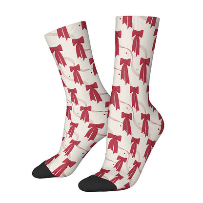 Socken mit 3D-Lippen und Schleife, Motiv: Vierteldollar-Münzen (3 Paar) - D - EU36-42 (US3-8,5) - image 6