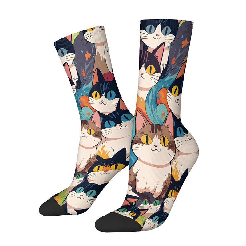 3D-Katzen-Socken (3 Paar) - E - EU36-42 (US3-8,5) - image 7