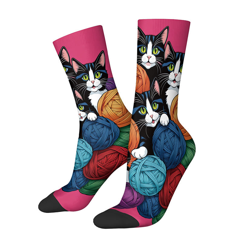 3D-Katzen-Socken (3 Paar) - F - EU36-42 (US3-8,5) - image 8