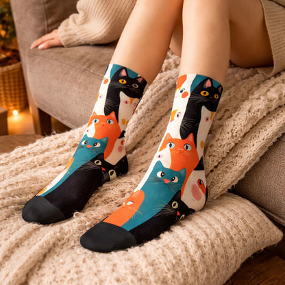 3D-Katzen-Socken (3 Paar) - image 1