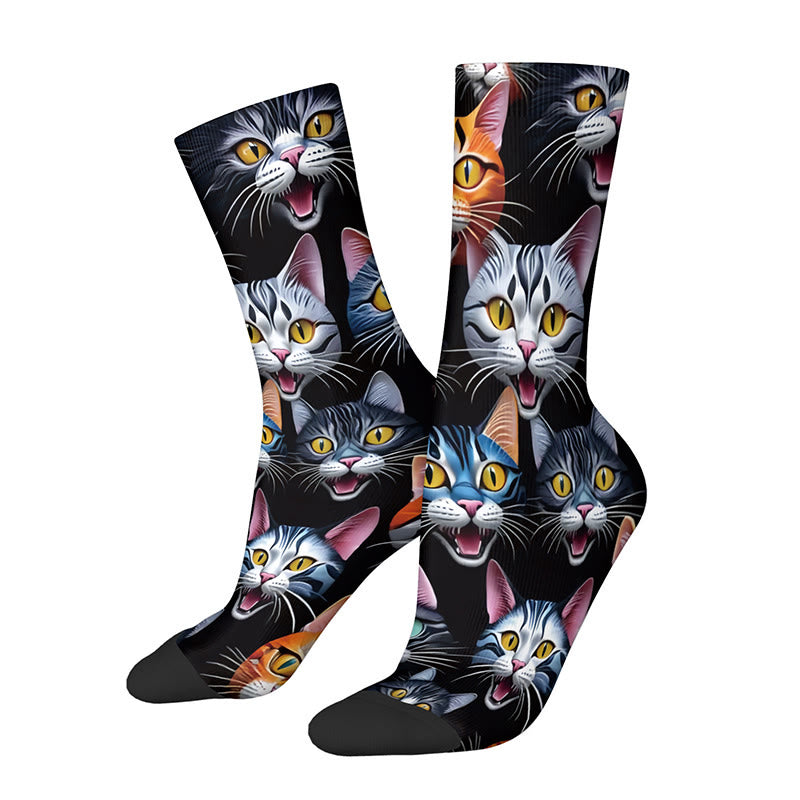 3D-Katzen-Socken (3 Paar) - C - EU36-42 (US3-8,5) - image 5
