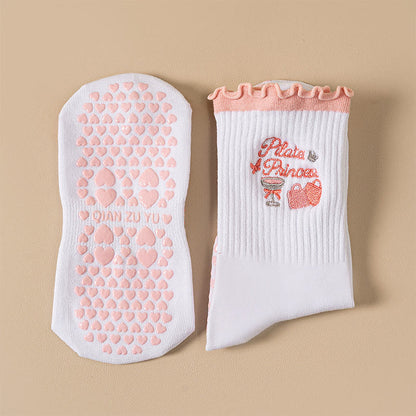 Kirschkaffee-Socken mit rutschfester Oberfläche (4 Paar) - image 6