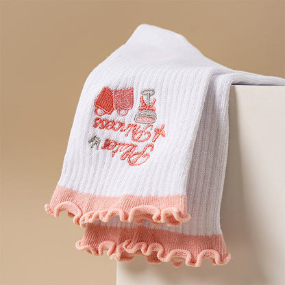 Yoga-Socken in Übergröße mit Kirschrot (4 Paar) - image 10