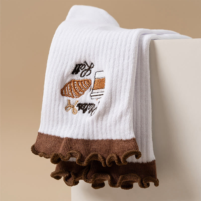 Kirschkaffee-Socken mit rutschfester Oberfläche (4 Paar) - image 13