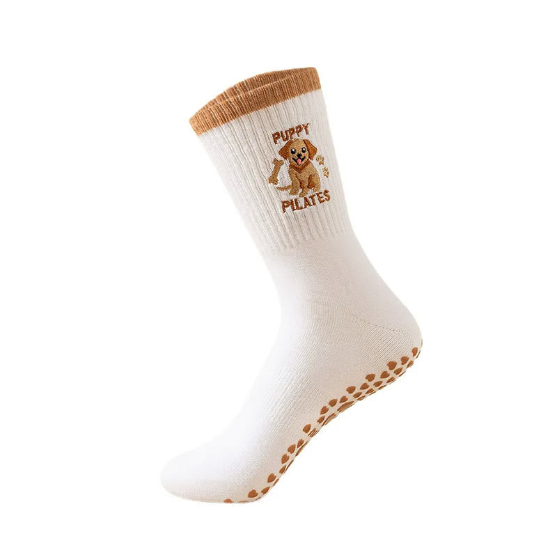 Yoga-Socken mit Welpenmotiv in Übergröße (3 Paar) - image 3