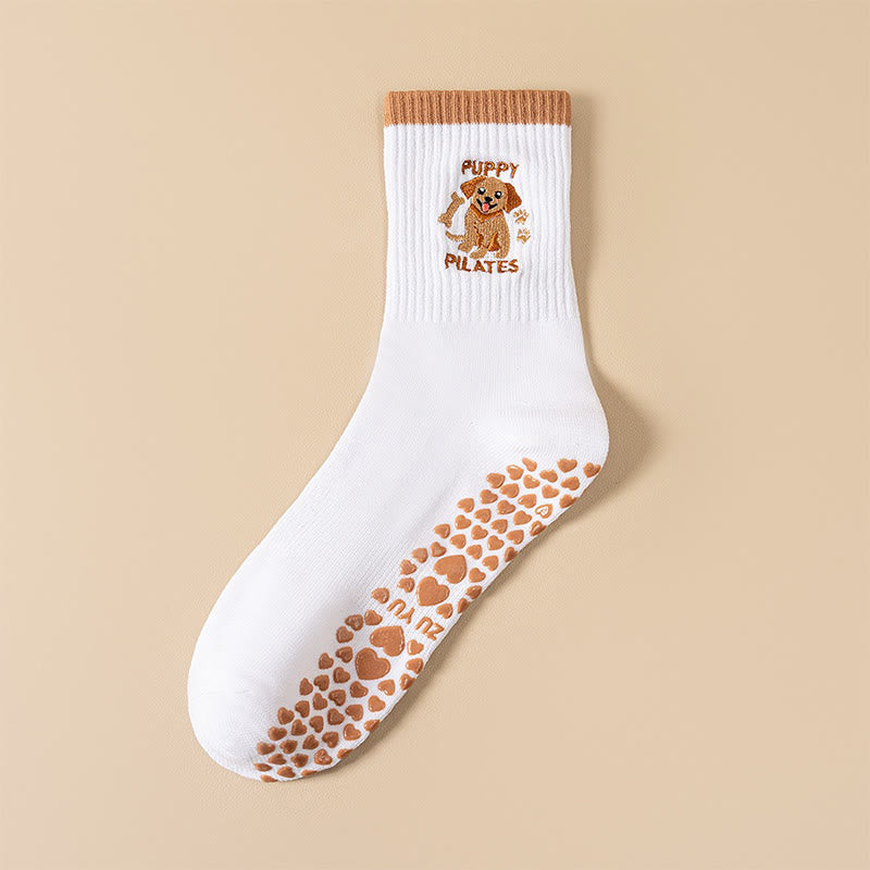 Yoga-Socken mit Welpenmotiv in Übergröße (3 Paar) - Hund - EU36-40 (US3-7) - image 9