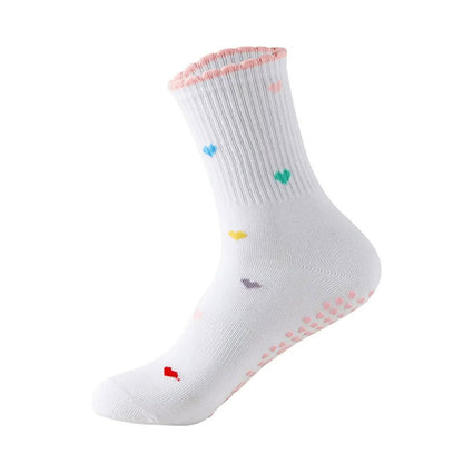 Socken mit Blumen-Kirsch-Herz-Sockengriff (4 Paar) - Herz - EU36-40 (US3-7) - image 14