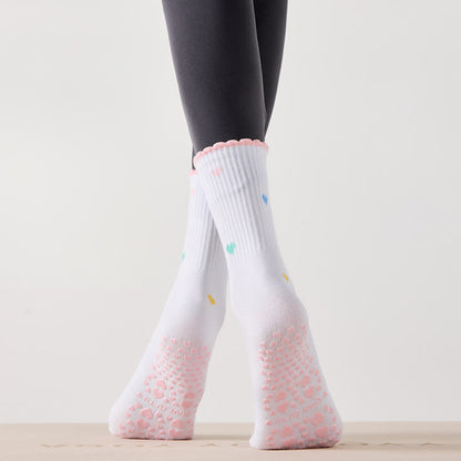 Socken mit Blumen-Kirsch-Herz-Sockengriff (4 Paar) - image 7