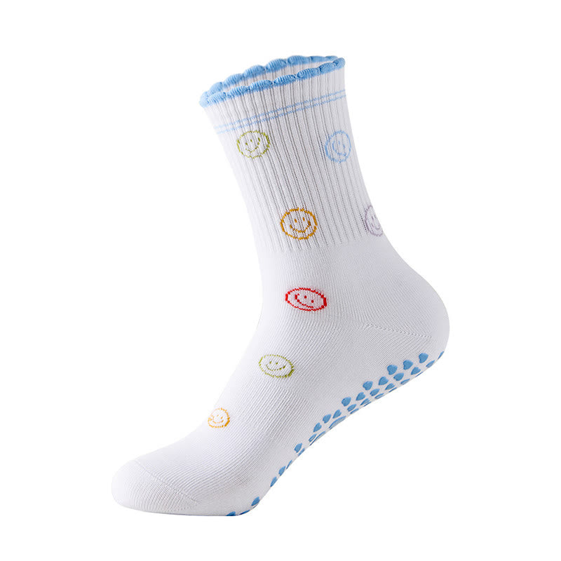 Socken mit Blumen-Kirsch-Herz-Sockengriff (4 Paar) - Blau - EU36-40 (US3-7) - image 16