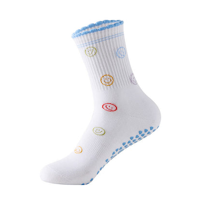 Socken mit Blumen-Kirsch-Herz-Sockengriff (4 Paar) - Blau - EU36-40 (US3-7) - image 16