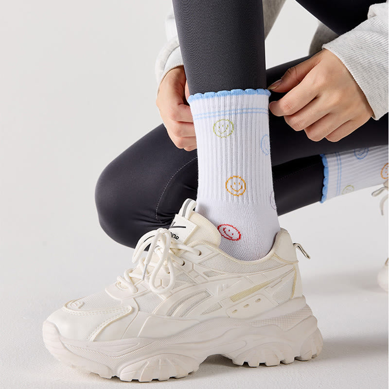 Socken mit Blumen-Kirsch-Herz-Sockengriff (4 Paar) - image 10