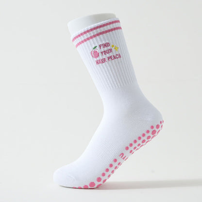 Pinke Pfirsichfarbene Socken mit rutschfester Oberfläche (3 Paar) - image 5