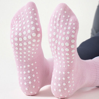 Feine Socken mit Schleifenstickerei und rutschfester Oberfläche (4 Paar) - image 3